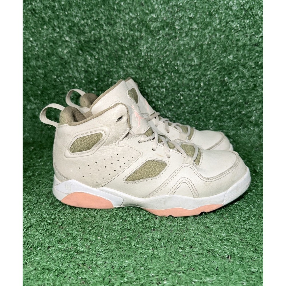 Air Jordan Toddler Size 12C Flight Club '91 Beige Pink Walking Shoes Sneakers
